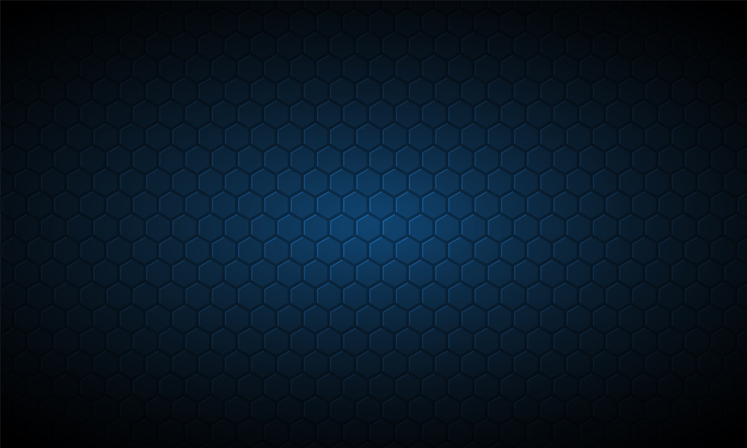 Dark blue hexagon background.